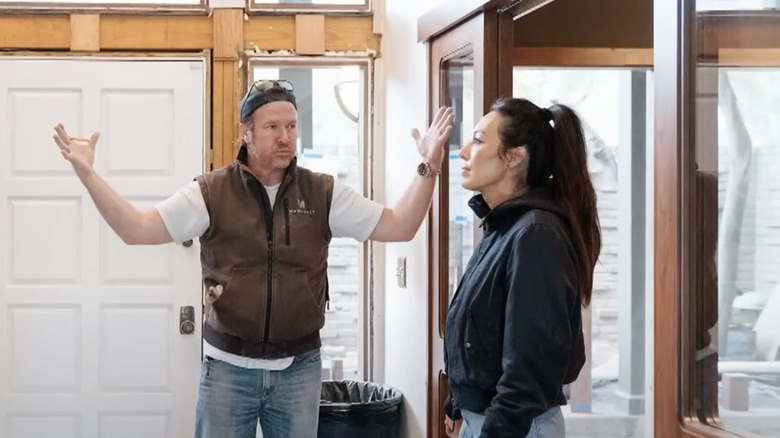 Chip and Joanna Gaines in foyer