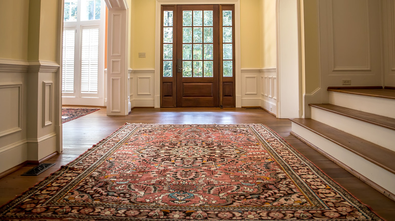 oriental rug in home