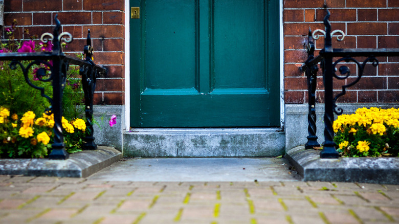 Front door with neat door frame