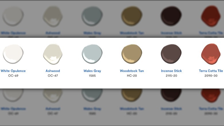 Mid-century modern color palette