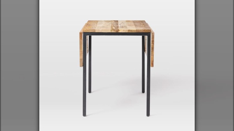 Wood and metal table