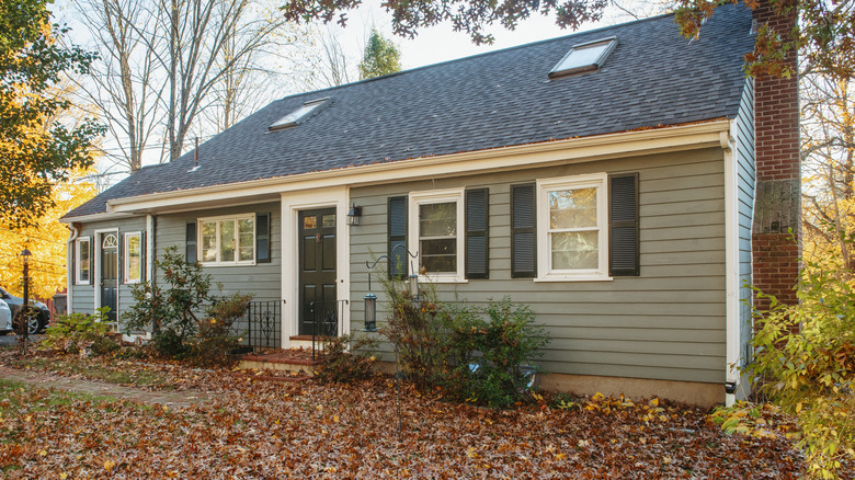 Exterior of home in fall