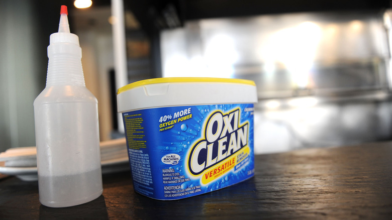 OxiClean on table