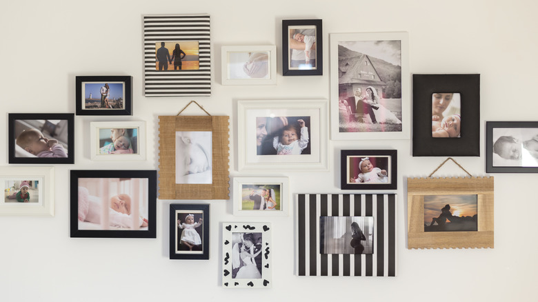 gallery wall with photographs