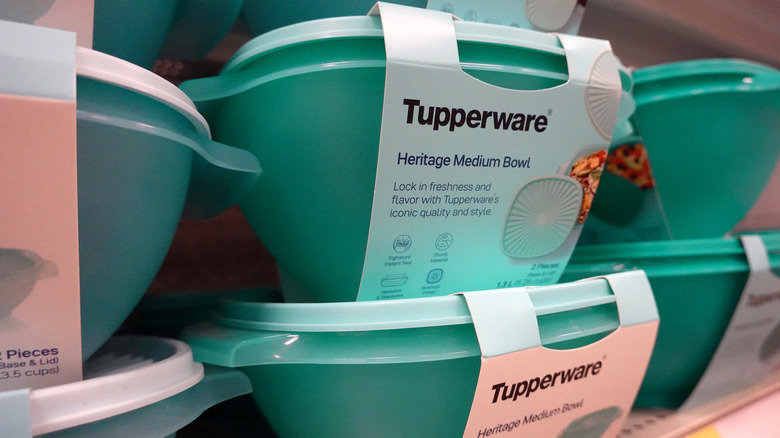 Tupperware bowls in store