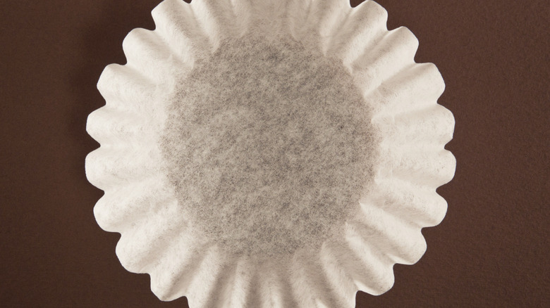 Empty coffee filter