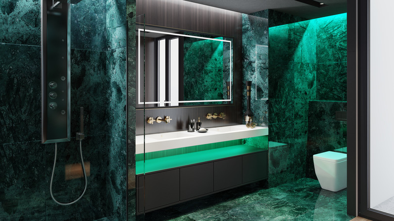 green bathroom 