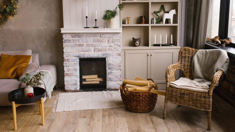 neutral living room with different textures