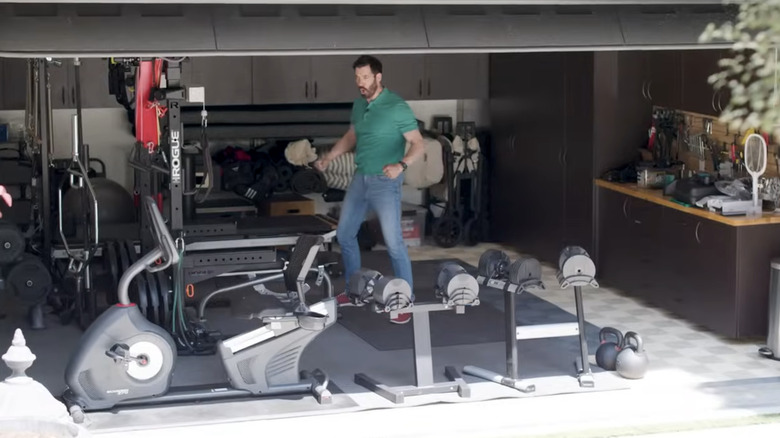 drew scott in home gym