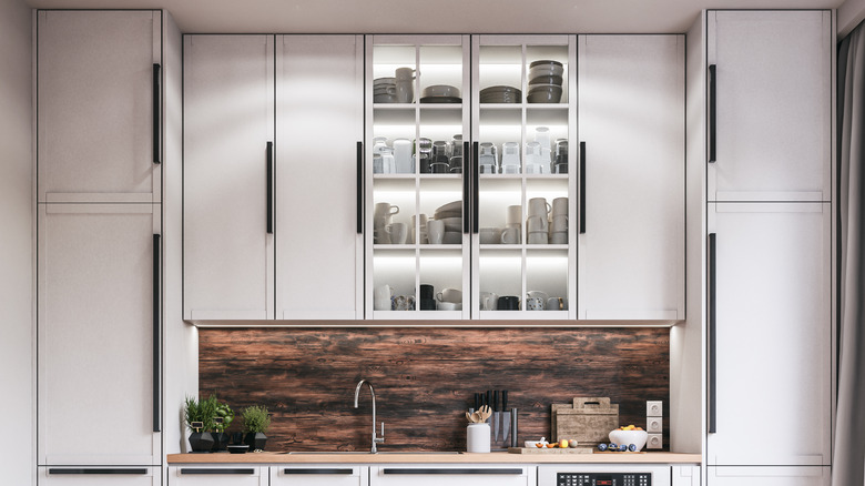 high kitchen cabinets