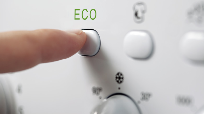 Eco setting on an appliance