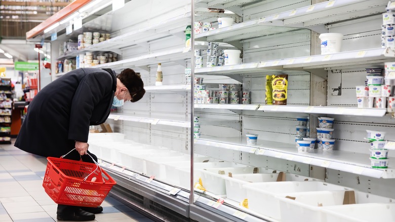 Sparse store shelves