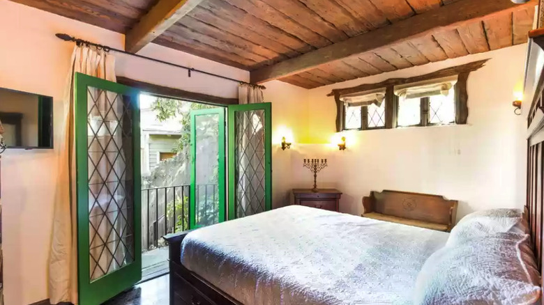 The master bedroom of 6937 Vanland Trail in the Hollywood Hills