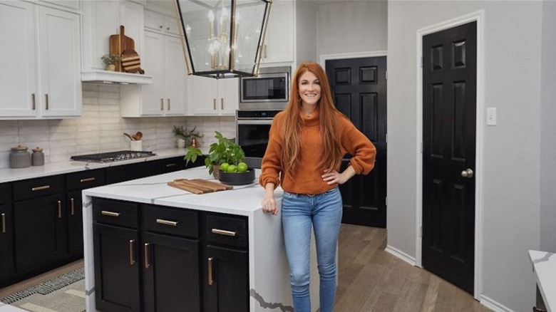 Jennifer Todryk in renovated kitchen