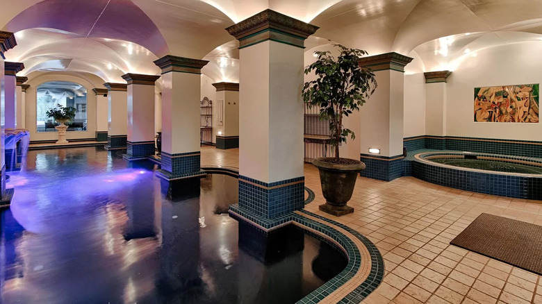 Indoor pool and spa