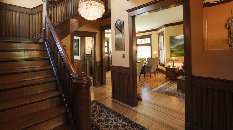 Original wood floors in Victorian house