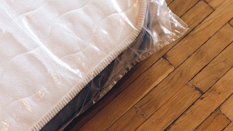 a mattress in bag