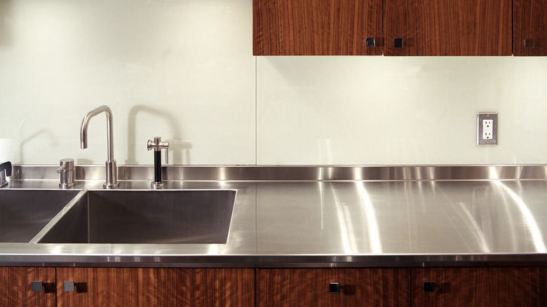 kitchen stainless steel surfaces