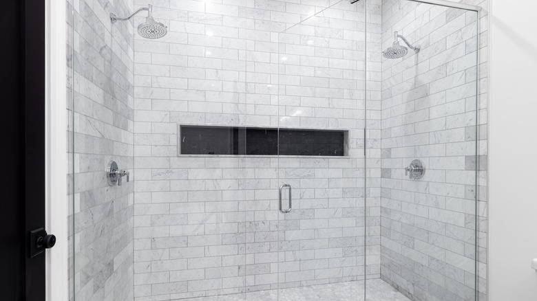 Dual rain shower heads