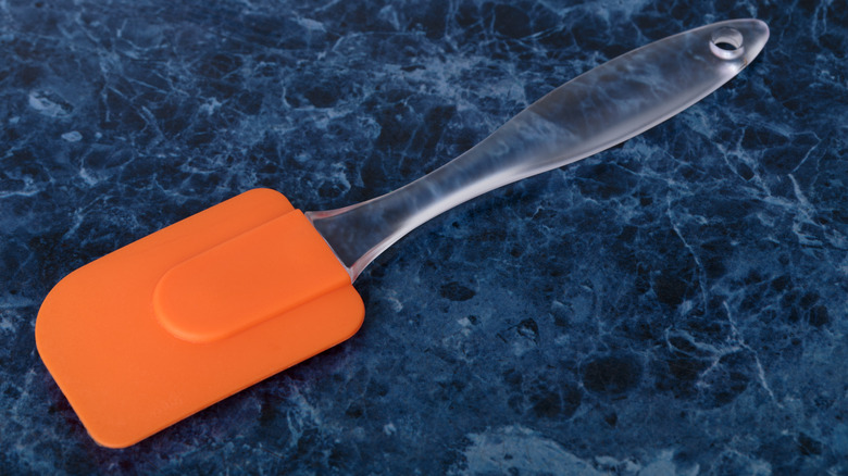 spatula on marble counter