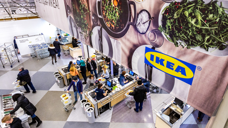 Food court in IKEA store