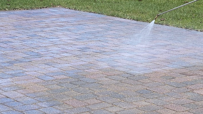 Well-maintained pavers