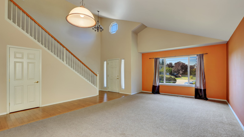 painted vaulted ceiling