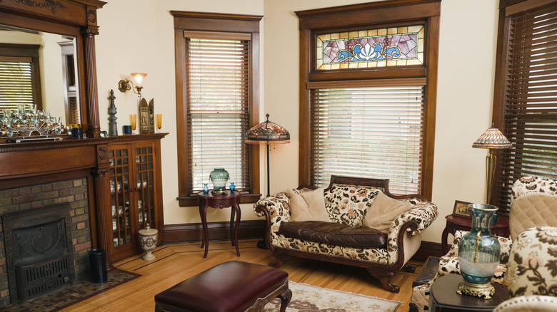 Stained glass decor in a home