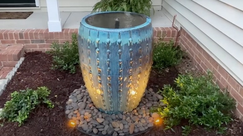 DIY outdoor water feature