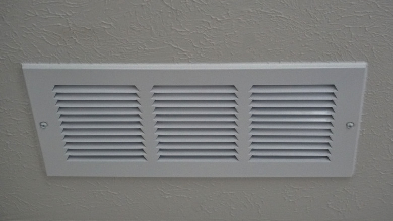 white interior air vent