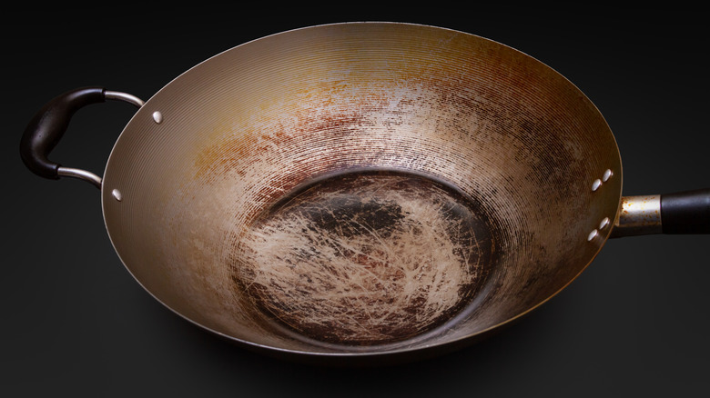 Wok with rust developing