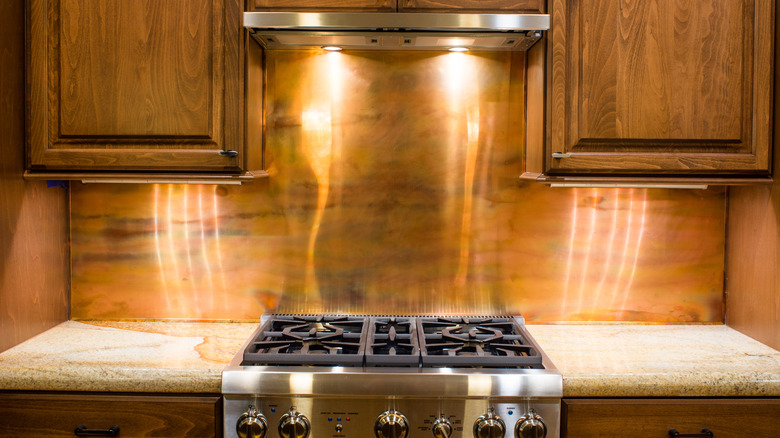 copper backsplash