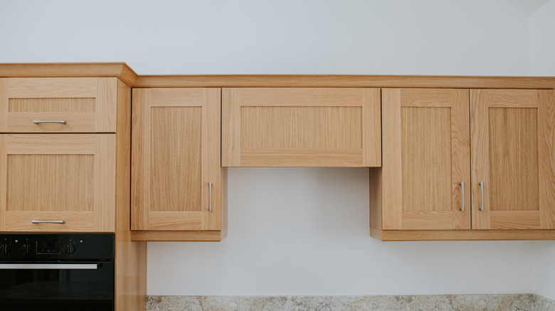 Custom wooden cabinets