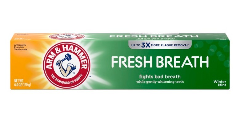 Arm and Hammer toothpaste