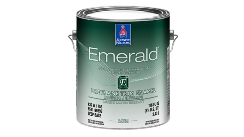 Sherwin Williams Emerald paint can