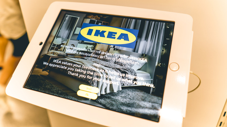 Ikea website on Ipad