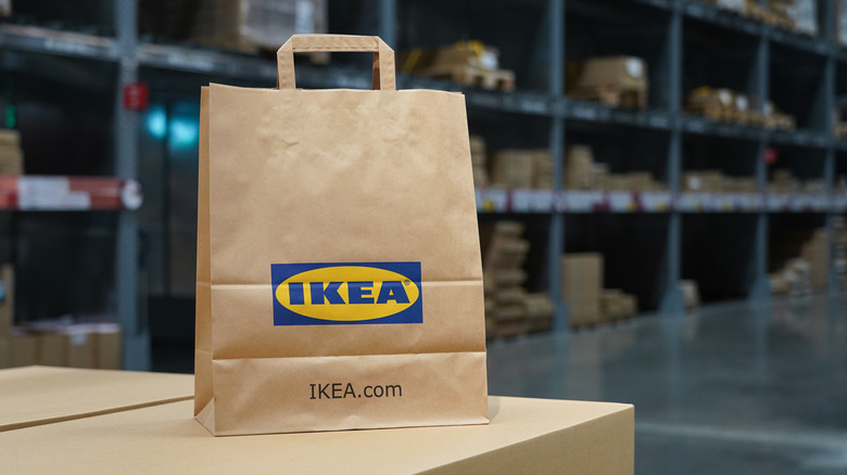 IKEA brown paper shopping bag