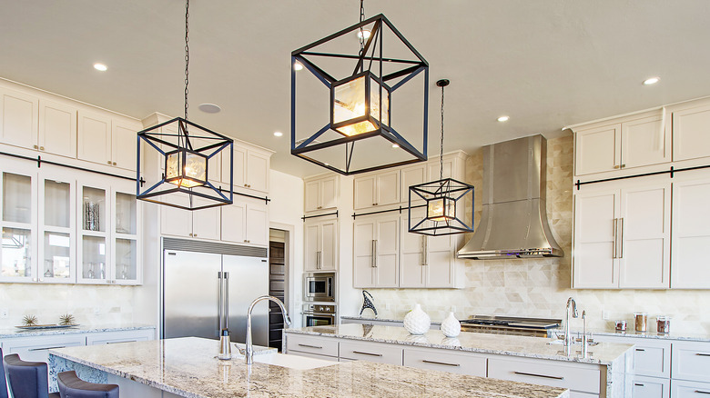 geometric ceiling lights 