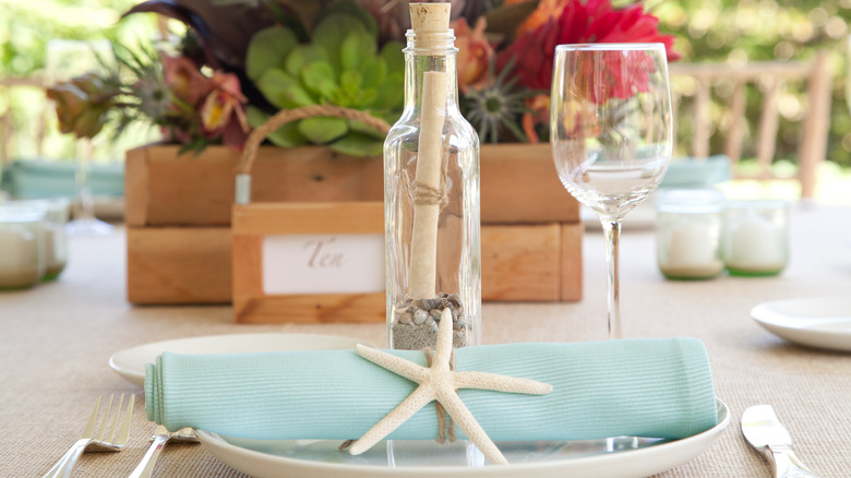 starfish table place setting