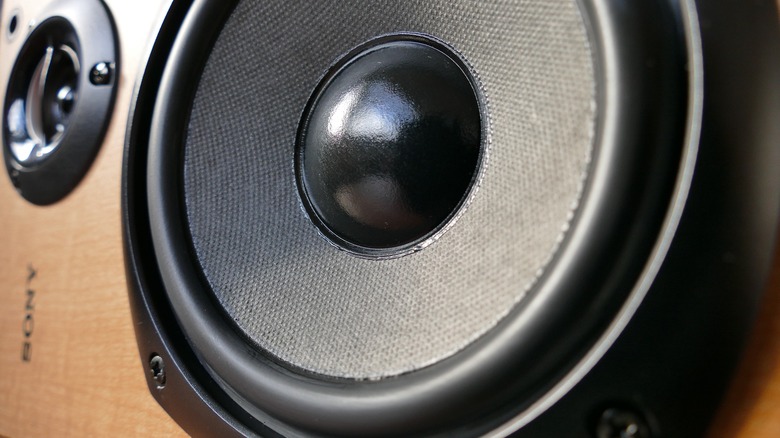 Close up of speaker