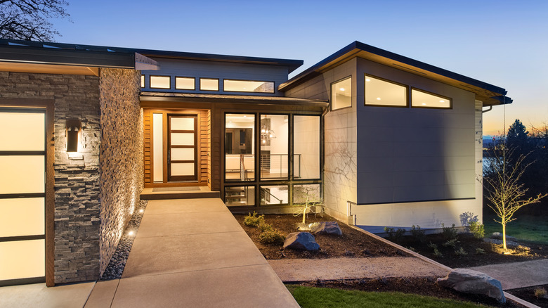 contemporary front door