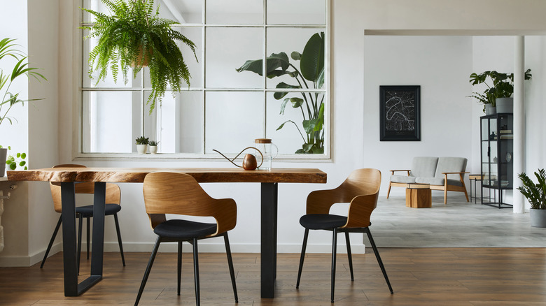 minimalist airy white living room