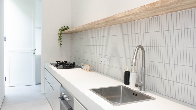 backsplash shelf