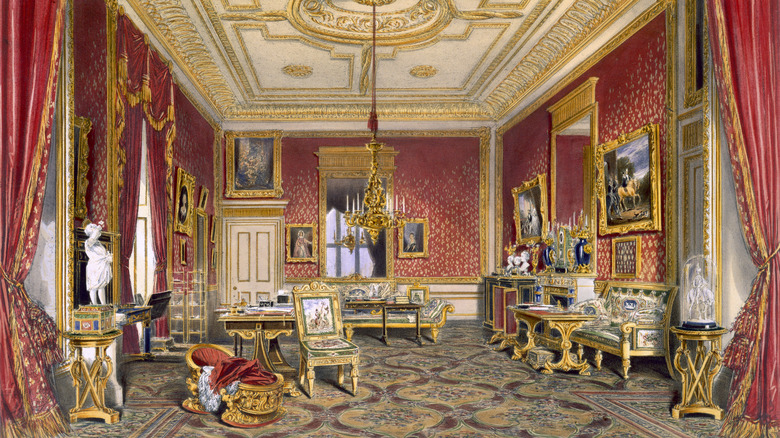 Queen Elizabeth's private sitting room 