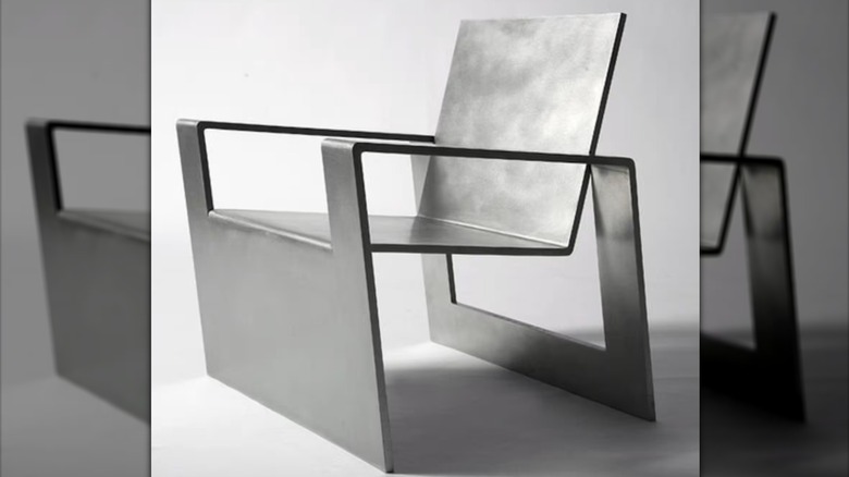 metal, space age chair 