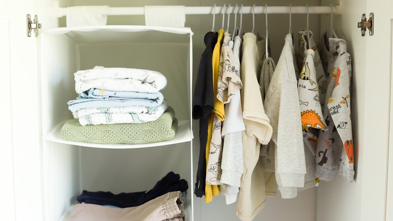 view of a child's wardrobe