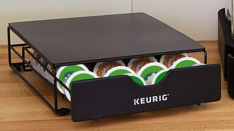 Keurig drawer on counter