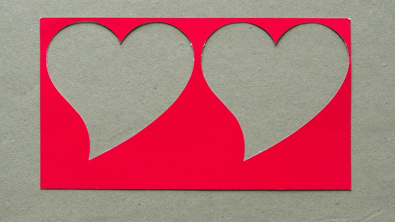 red heart stencil