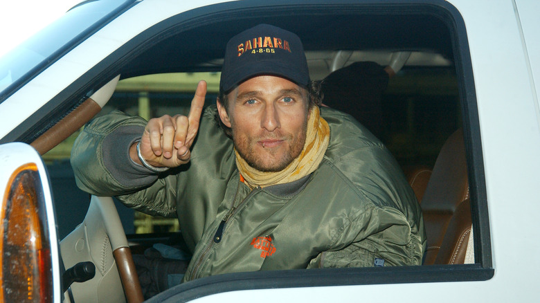 Matthew McConaughey in his Airstream