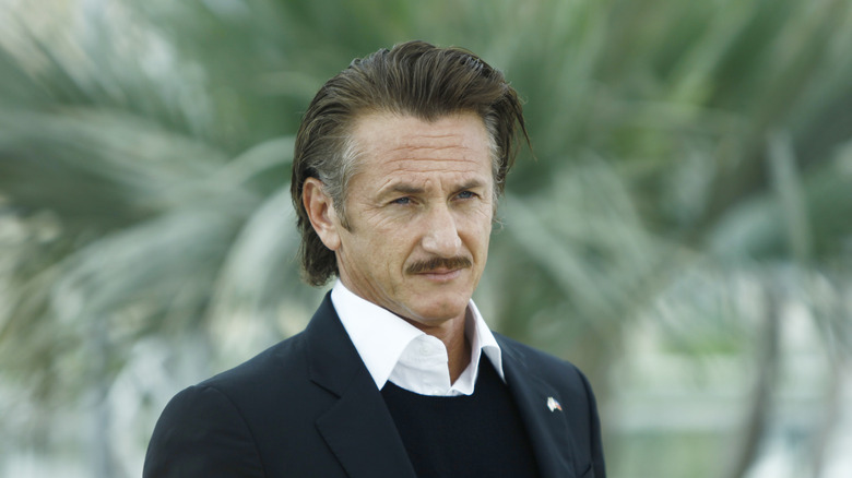 Sean Penn in black suit